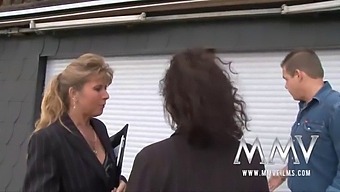 Amateur German Couple Receives Threesome Training