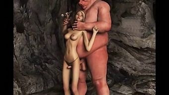 Monster Cock Ejaculates On Animated Pornographic Figures
