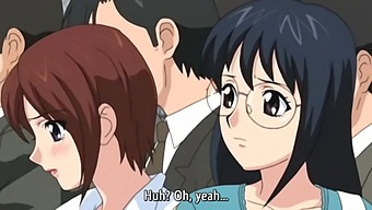Hentai Video Features Scholgirl'S Gangbang On Train