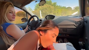 Two Girls Seduce Me In Their Car And Perform Oral Sex Until I Climax In Their Mouths