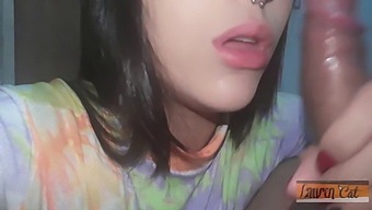 A Brazilian Brunette'S Mouth Is Full Of Cum