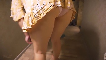 Middle-Aged Housewife Undressing And Showing Her Butt In The Privacy Of Her Home