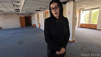 Interracial Couple'S 3some With Real Estate Agent And Fake Clients