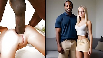 A Dark-Skinned Man Pleasures My Stunning Spouse With His Impressive Member (Derriere)