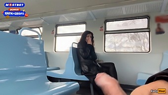 Public Train Adventure With A Kinky Stranger And A Facial Finish