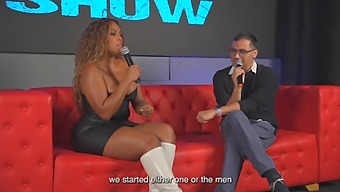 Carla Morelli’s Big Ebony Ass In Juan Bustos’ Threesome With Big Natural Tits And Cock Worship