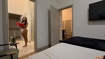Step-Sis Sleeps Naked And That Is A Bonus For Me.